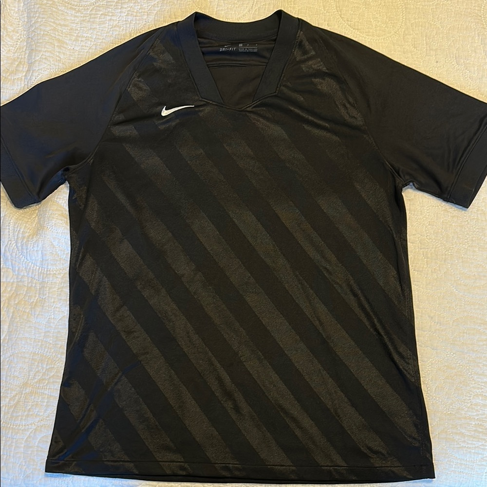 Nike Men's Black Dri fit workout sport gym Shirt Large